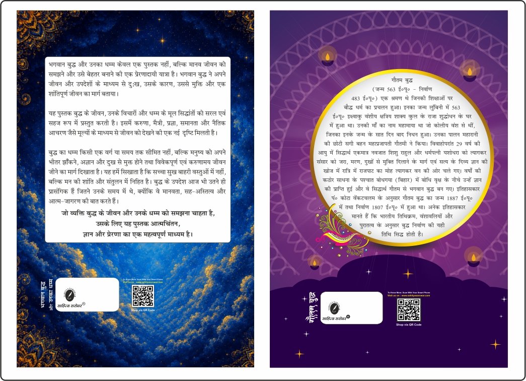 Bhagwan Buddha & Gautam Buddha Back
